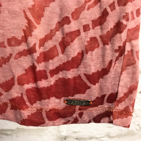 Calvin Klein Tyedye Zebra Burnout Cutout TankTop M - Picture 3 of 6